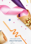 F&ecirc;tez ensemble avec papillons et confettis